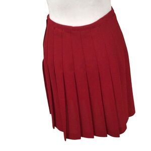 Skirt, Michelle Womens Pleated Skirt, 4P, Red
